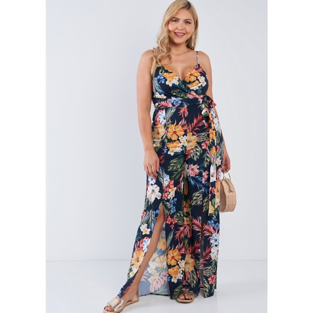 Tropical Print jumpsuit - Picture 3 of 7